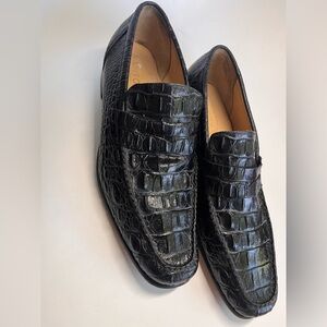 Mens Alligator loafer shoes 10 Made in Mexico